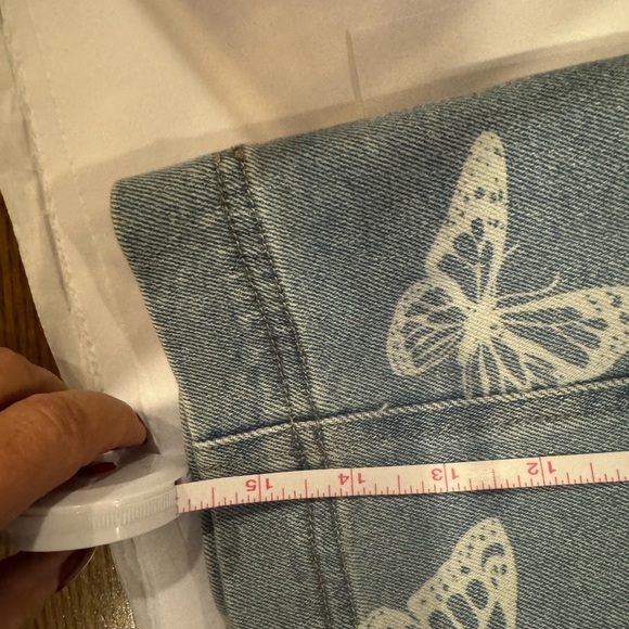 Tinseltown Light Blue Denim Jean mini skirt NWT - Picture 7 of 10